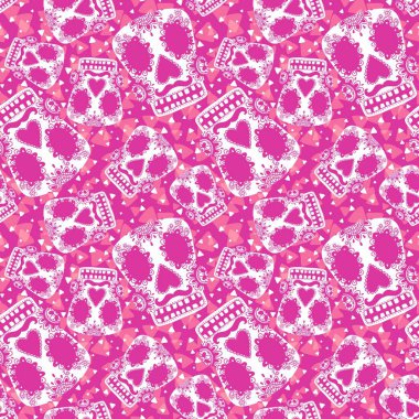 Cadılar Bayramı canavarları kağıt, kumaş, çarşaf ve moda tekstil ürünleri için çiçek desenli pürüzsüz heykeller. Yüksek kaliteli illüstrasyon