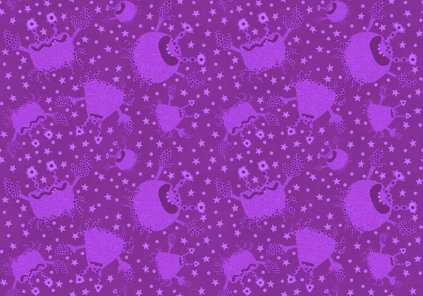 Cartoon Summer Animals Seamless Crabs Pattern Fabrics Linens Kids Clothes — Stock Photo, Image