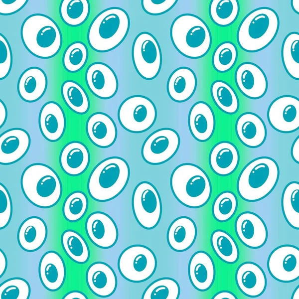 Halloween Monster Nahtlose Cartoon Augen Muster Zum Einwickeln Von Papier — Stockfoto