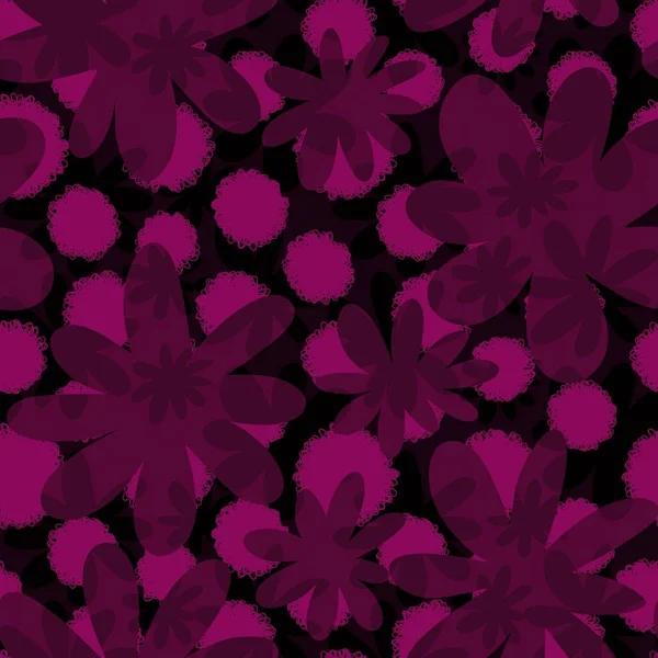 Floral Nahtlose Cartoon Blumenmuster Für Stoffe Und Textilien Und Verpackungen — Stockfoto
