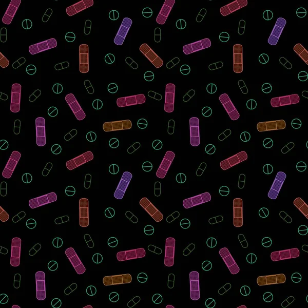 Cartoon Geneeskunde Naadloze Pillen Patroon Voor Het Inpakken Van Papier — Stockfoto