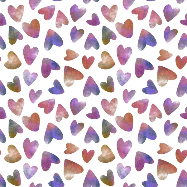 Valentine Corações Desenhos Animados Padrão Para Papel Embrulho Crianças Roupas — Fotografia de Stock