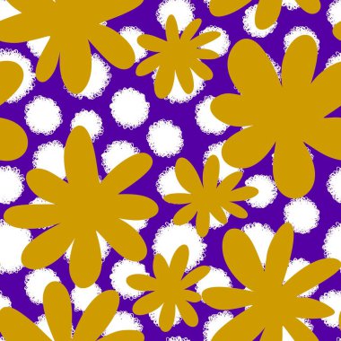 Kumaşlar, tekstil, ambalajlar, hediyeler, kartlar, çarşaflar ve çocuklar için çiçeksiz çiçek deseni. Yüksek kalite fotoğraf