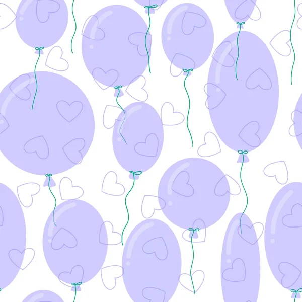 Festliche Nahtlose Luftballonmuster Zum Einwickeln Von Papier Und Kinderkleidung Sowie — Stockfoto
