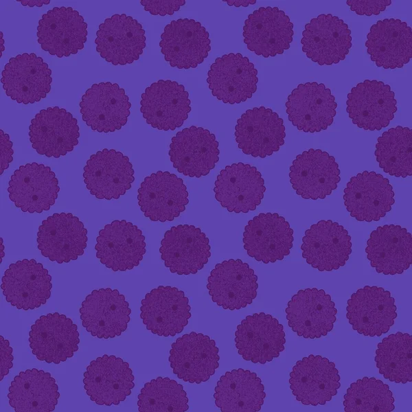 Cartoon Kawaii Seamless Cookie Pattern Wallpaper Fabrics Linens Kids Clothes — Stock Photo, Image