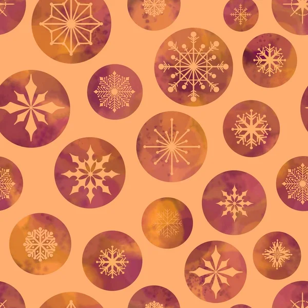 冬季水色雪片无缝圣诞花斑图案新年礼品盒和包装纸 亚麻和儿童印刷和节日包装 高质量的例证 — 图库照片