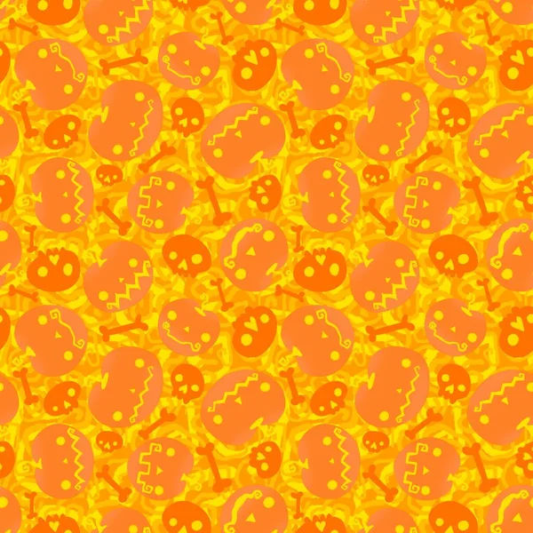 Halloween Seamless Pumpkins Pattern Fabrics Wrapping Paper Clothes Print Notebooks — 스톡 사진