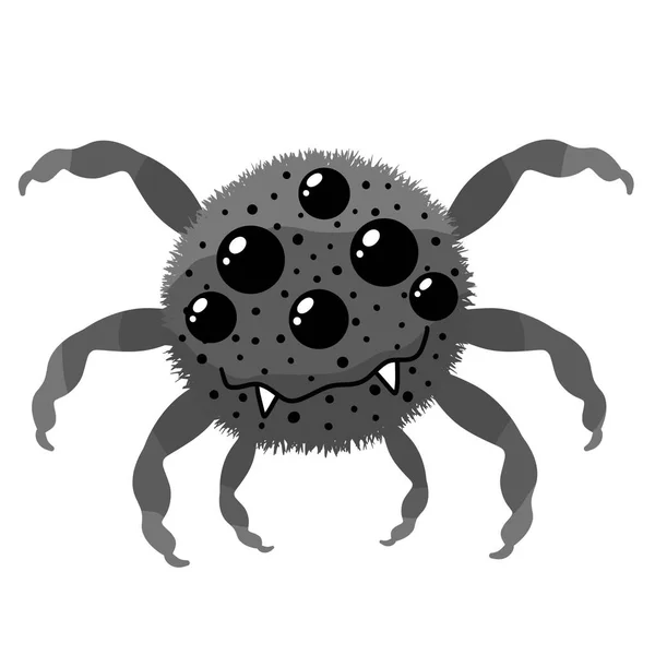 Cartoon Monsters Halloween Spider Wallpaper Fabrics Textiles Packaging Linens Kids — Stock Photo, Image