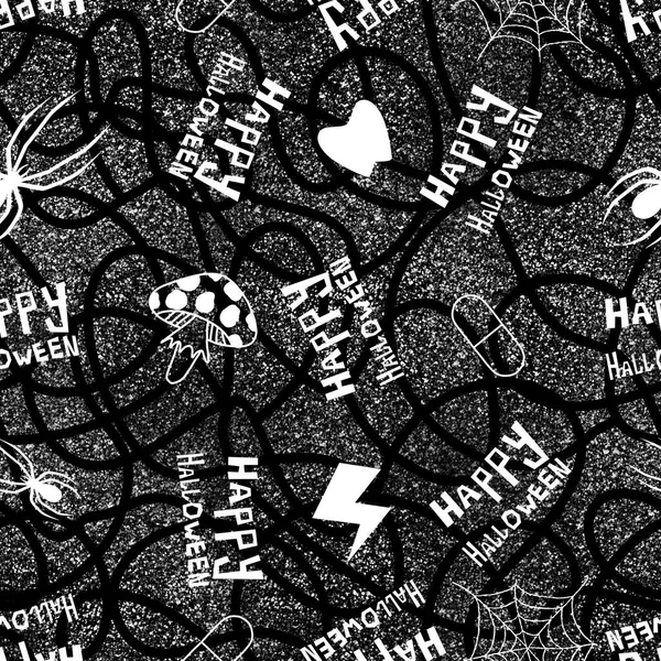 Halloween Abstract Naadloos Patroon Voor Het Inpakken Van Papier Stoffen — Stockfoto