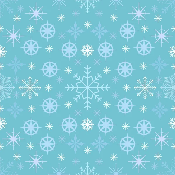 Зимові Акварельні Сніжинки Безшовний Різдвяний Візерунок Крапок Новорічної Подарункової Коробки — стокове фото