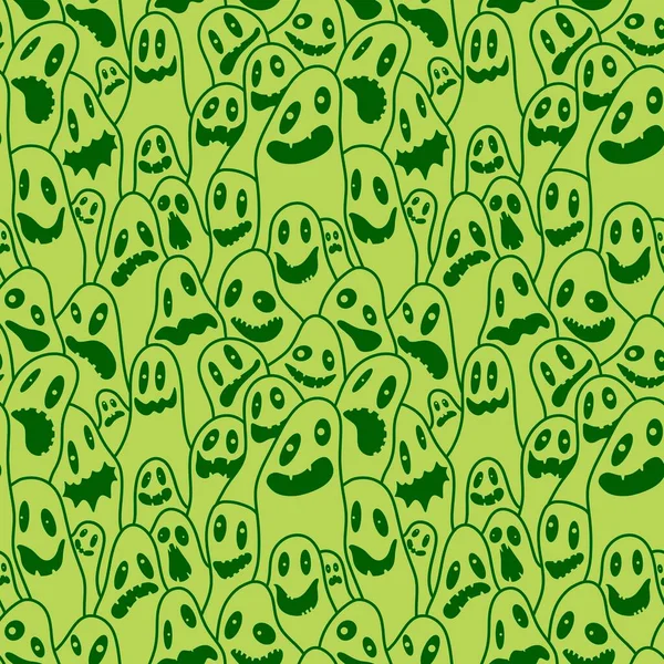 Patrón Sin Costura Fantasma Halloween Para Papel Envolver Ropa Cama —  Fotos de Stock