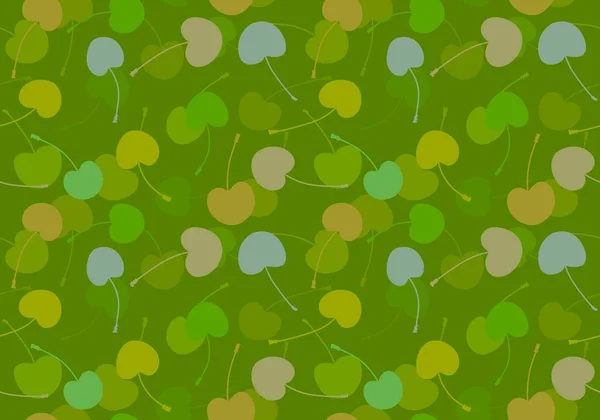 Patrón Cereza Sin Costuras Frutas Verano Dibujos Animados Para Papel — Foto de Stock