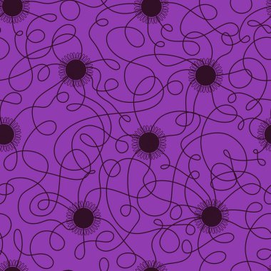 Kağıt, kumaş, çarşaf, bayram ambalajı, yaz tekstil ürünleri, çocuk baskısı ve mutfak aksesuarları için soyut çiçek desenli sanat deseni. Yüksek kaliteli illüstrasyon