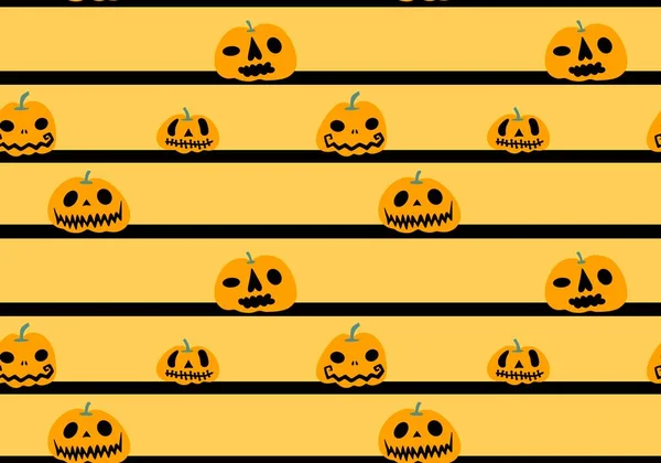 Zucche Halloween Senza Cuciture Fantasma Ossa Modello Gatto Avvolgere Carta — Foto Stock