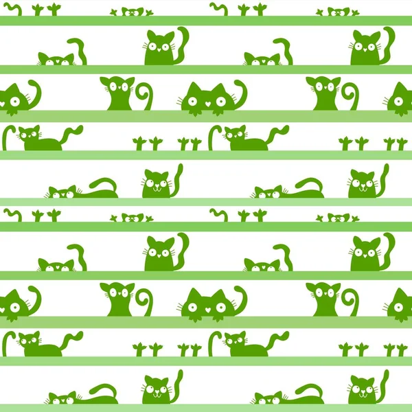 Cadılar Bayramı Kedileri Kusursuz Hayvan Desenli Ambalaj Kağıtları Çocuk Giysileri — Stok fotoğraf