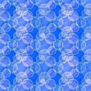 Soyut polka noktaları kağıt, kumaş, çarşaf ve çocuk aksesuarları, şenlikli kıyafet baskıları ve yaz ambalajları için kusursuz boya çemberi deseni oluşturur. Yüksek kaliteli illüstrasyon