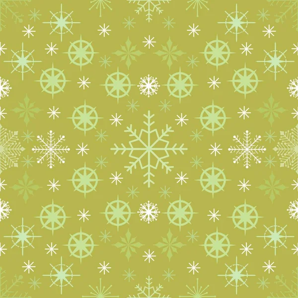 Зимние Акварельные Снежинки Бесшовные Рождественские Горошек Рисунок Новогодней Подарочной Коробки — стоковое фото