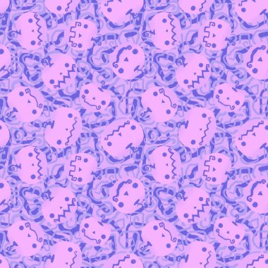Halloween seamless pumpkins pattern for fabrics and wrapping paper and clothes print and notebooks and accessories and party. High quality illustration