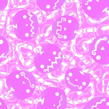Halloween seamless pumpkins pattern for fabrics and wrapping paper and clothes print and notebooks and accessories and party. High quality illustration