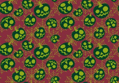 Halloween seamless pumpkins pattern for fabrics and wrapping paper and clothes print and notebooks and accessories and party. High quality illustration