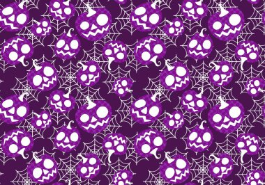 Halloween seamless pumpkins pattern for fabrics and wrapping paper and clothes print and notebooks and accessories and party. High quality illustration