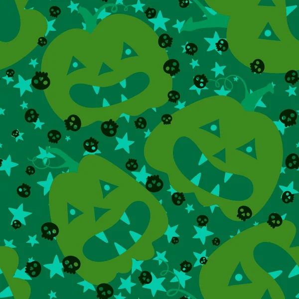 Temporada Colheita Desenhos Animados Outono Padrão Abóboras Halloween Para Papel — Fotografia de Stock