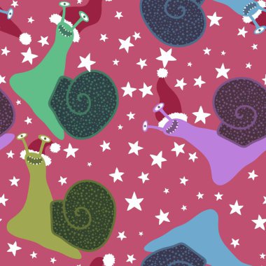 Çizgi filmlerdeki hayvanlar, kumaşlar ve çarşaflar için Noel sümüklü böcekleri, ambalaj kağıtları, çocuk giysileri baskısı, hediye kutusu aksesuarları ve şenlik ambalajları. Yüksek kaliteli illüstrasyon