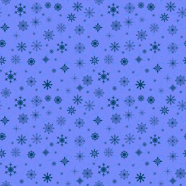Різдвяні Сніжинки Безшовні Геометричні Візерунки Зимового Обгортання Паперу Тканин Лляного — стокове фото