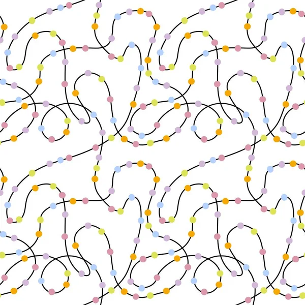 Seamless Pattern Hobbies Rope White Background Wallpaper — Stockfoto