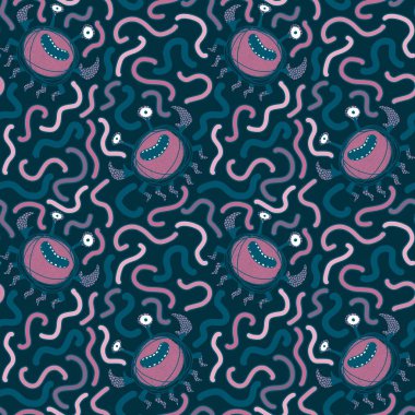 Çizgi filmlerdeki hayvanlar, ambalajsız yengeç desenleri, kumaşlar, çocuk kıyafetleri, plaj aksesuarları, şenlikli ambalajlar ve moda tekstilleri. Yüksek kaliteli illüstrasyon