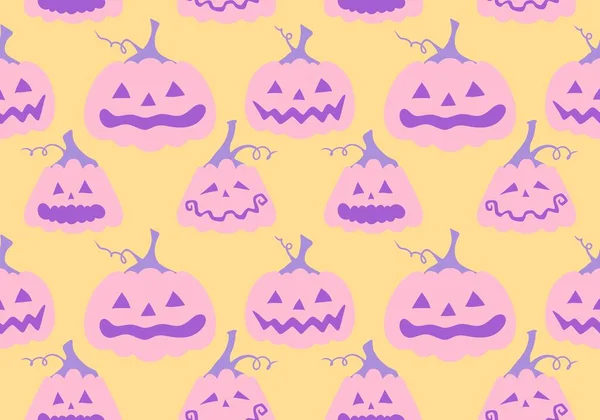 Halloween Outono Colheita Temporada Abóboras Padrão Para Papel Embrulho Crianças — Fotografia de Stock