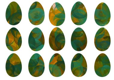 Duvar kağıtları, kumaşlar, tekstil ve ambalajlar, hediyeler ve kartlar için yumurtalar. 