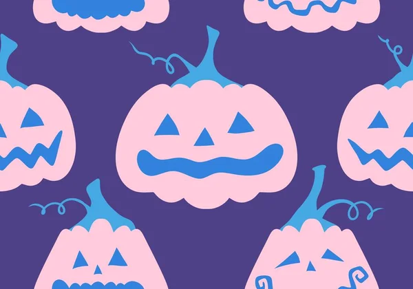 Halloween Herbst Erntezeit Kürbismuster Zum Einwickeln Von Papier Und Kinderkleidung — Stockfoto