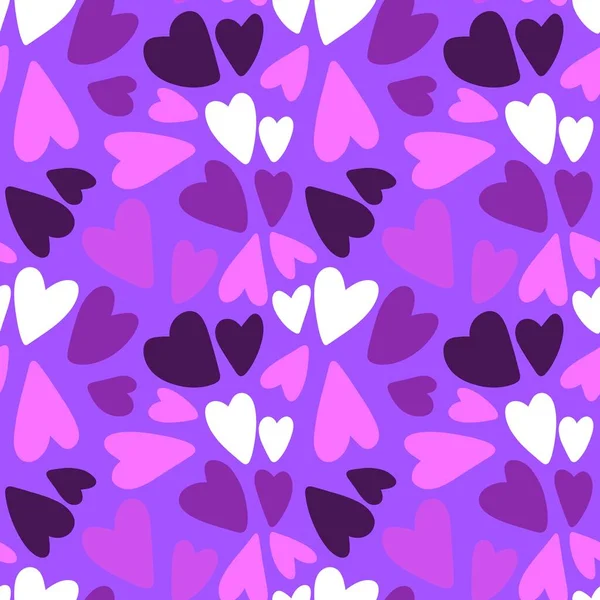 Patrón Amor Dibujos Animados Sin Costuras Corazones San Valentín Para — Foto de Stock