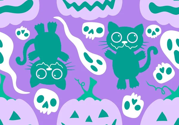 Halloween Herbst Erntezeit Kürbismuster Zum Einwickeln Von Papier Und Kinderkleidung — Stockfoto