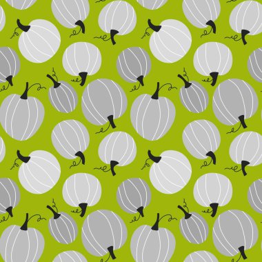 Sonbahar sebze hasadı kusursuz Cadılar Bayramı balkabağı deseni ambalaj kağıdı, kumaş ve çocuk giysileri baskısı ve mutfak ve bayram ambalajı ve moda tekstili. Yüksek kaliteli illüstrasyon