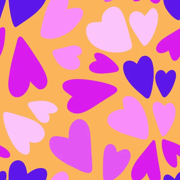 Patrón Amor Dibujos Animados Sin Costuras Corazones San Valentín Para —  Fotos de Stock