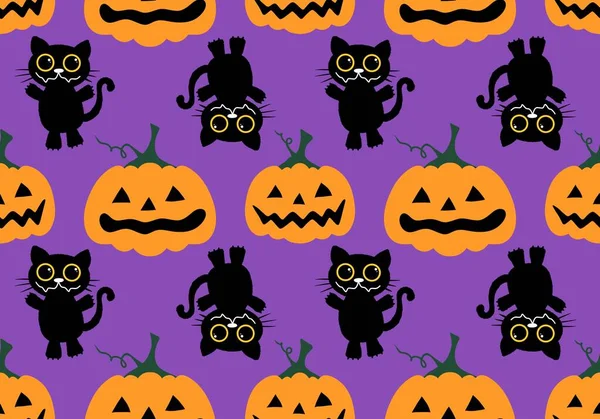 Halloween Herfst Seizoen Pompoenen Patroon Voor Het Inpakken Van Papier — Stockfoto