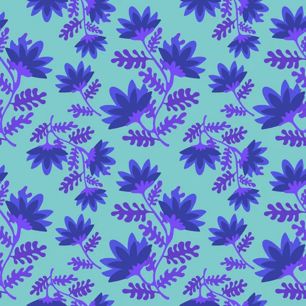 Květinové Letní Bezešvé Květinové Vzory Pro Tkaniny Prádlo Balicí Papír — Stock fotografie