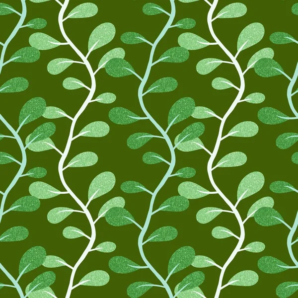 Çiçeksiz yaprak desenleri ambalaj kağıtları, kumaşlar, moda tekstil ürünleri, çocuk giysileri, mutfak aksesuarları ve çarşafları için. Yüksek kaliteli illüstrasyon