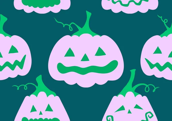 Halloween Automne Récolte Saison Citrouilles Modèle Pour Papier Emballage Vêtements — Photo