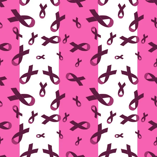 유방암 종이와 부속품 직물을 감싸기를 이음새가 분홍색 유방조영술 품질의 일러스트 — 스톡 사진