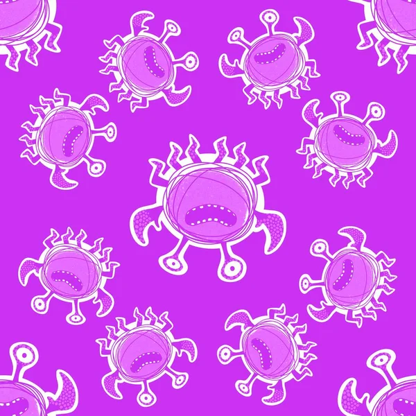 Cartoon animals seamless summer crabs pattern for wrapping paper and fabrics and kids clothes print and beach accessories and festive packaging and fashion textiles. High quality illustration