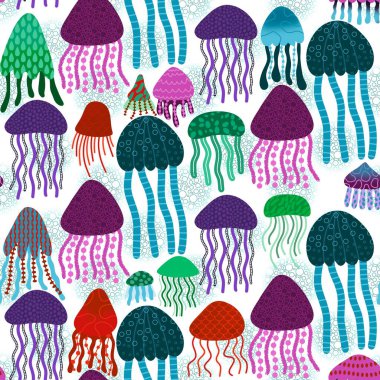 Yaz karikatüründeki hayvanlar kumaşlar, tekstil ve ambalaj kağıtları ve çocuk giysileri baskılar ve mayo giyer. Yüksek kaliteli illüstrasyon