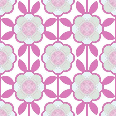 Kağıt, kumaş, çarşaf ve çocuk giysileri baskısı, ev dekorasyonu, şenlikli ambalaj ve aksesuarlar için geri dönüşümsüz geometrik flora deseni. Yüksek kaliteli illüstrasyon