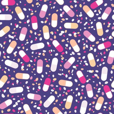 İlaç hapları, ambalaj kağıtları, çarşaflar, kumaşlar, ilaç paketleri ve klinik aksesuarlar için kusursuz doktorlar bakım kalıpları. Yüksek kaliteli illüstrasyon