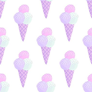 Duvar kağıtları, ambalaj kağıtları, kumaşlar, çocuk giysileri baskıları, şenlikli ambalajlar ve mayo tekstili için yaz çizgi filmlerinin dikişsiz dondurma kalıpları. Yüksek kaliteli illüstrasyon