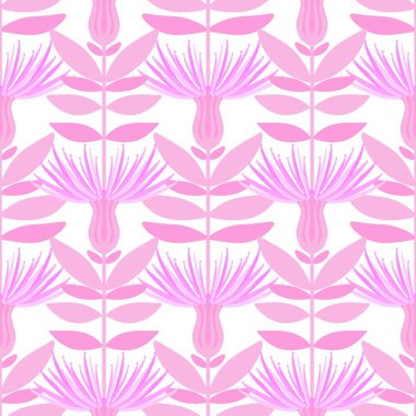 Kumaşlar, çarşaflar, ambalajlar, ambalajlar, ambalajlar, moda baskıları ve çocuk defterleri için soyut geometrik dikişsiz çiçek deseni. Yüksek kaliteli illüstrasyon