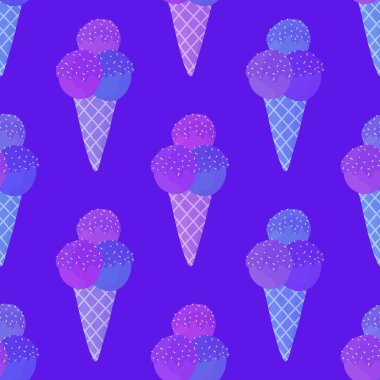 Duvar kağıtları, ambalaj kağıtları, kumaşlar, çocuk giysileri baskıları, şenlikli ambalajlar ve mayo tekstili için yaz çizgi filmlerinin dikişsiz dondurma kalıpları. Yüksek kaliteli illüstrasyon