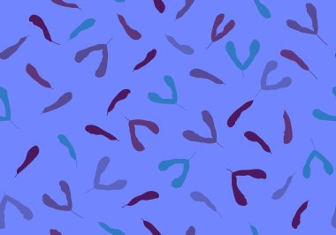 Sonbahar, ambalaj kağıtları, kumaşlar ve çarşaflar için kusursuz akçaağaç desenleri bırakır. Çocukların giysi baskıları, şenlikli aksesuarlar ve hasat paketleri için. Yüksek kaliteli illüstrasyon